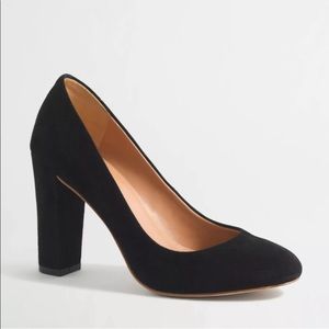 J. Crew Factory “Olive” Black Suede Pumps | 9